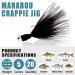 Marabou Feather Fishing Crappie Jig Heads 20pcs Kit - Ideal for Walleye, Panfish, Sunfish, Bluegill, Perch - 1/8oz 1/16oz 1/32oz Sizes - Buy Online on GoSupps.com