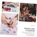 minkissy 4 Pcs Nail Stamp Manicure Silicone Stamper Nail Art Stamping Tools Nail Scraper Stamper Stamp Image Plate Nail Art Tools Manicure Art Stamper Silica Gel Nail Polish Double Sided 11.5X2X2CMx2pcs Blue Pinkx2pcs - Buy Online on GoSupps.com