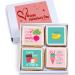 Happy Valentines Day Cookies Gift Basket, Decorated Vanilla Sugar Cookie Greeting Card, Unique Cool Food Gift Box, For Him, Her, Boy, Girl, Friend ,Spouse, Wife, Prime Delivery, 4 Count