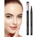 Eyebrow Waterproof | Smudge-Proof Brow Pencil with 4 Forks Eyebrow Contouring Supplies for Working Home Traveling Dating Gathering Shakven 2#maroon/Dark Brown - Buy Online on GoSupps.com