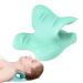 Neck Roll Pillow C-Curve Pillow Design Neck Stretcher - Traction Equipment Neck Support with Elastic Base for Family Friends Colleagues