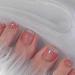 Press on Toenails Pink Square Fake Toenails with Glitter Design French Tip Fake Nails Acrylic Summer Toe Nails for Women Artificial Glossy Toe Nail 24Pcs Style-C