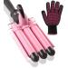 3 Barrel Curling Iron 25mm Professional Salon Ceramic Curling Iron VASLON Hair Waver Crimper Hair Iron - Beach Waves Curling Iron 1 Inch Hair Curling Iron Mermaid Hair Waver with LCD Temperature Display