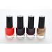 Gel Nail Polish UV CANNI 5ml Mini Set of 4 Reds & Gold - Soak Off Base Top Colour Coat Manicure Acrylic Gifts Women Nails Set 2 - Buy Online on GoSupps.com