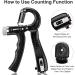 Adjustable KDG Hand Trainer Set - 5-60 kg Resistance Finger & Grip Strength Trainer for Forearm Muscle Development - Black - Buy Online on GoSupps.com
