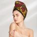 Hair Towel Wrap - Quick Drying Sunflower Towel Turban with Button for Effortless Hair Care - Buy Online on GoSupps.com