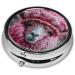 Cute Alpaca Portable Metal Pill Box | Round Mini 3-Compartment | Travel-Friendly Design for Small Pills | Ideal for International Shipping - Buy Online on GoSupps.com