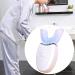 Clenp U-Shaped Electric Toothbrush - 360 Ultrasound Silicone with Blue Light for Home Use - Black (1 Pack) - Buy Online on GoSupps.com