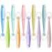 Xopozon 10 pieces baby spoon set multi-colored baby open silicone soft baby feeder spoon children spoon bpa free baby cutlery set infant complementary tablespoon for baby toddler infant