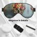 Floral Skull Print Eye Mask | Double-Sided Soft & Light Blocking | Enhance Sleep Quality - Buy Online on GoSupps.com