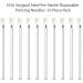 BodyJ4You 10PC Surgical Steel Piercing Needles Set 16G for Ear Nose Belly Tongue Nipple Eyebrow Labret - 16 Gauge - Buy Online on GoSupps.com