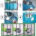 Stainless Steel Bird Feeding Dish Cup Stand - Cage Accessories for Parakeet, Conure, Cockatiels, Lovebirds, Budgie, Chinchilla - Buy Online on GoSupps.com