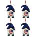VALICLUD 2 Pairs of Glass Ear Drops Ear Jewelries Independence Day Gnome Ear Rings Gift