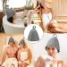Saunahut - Universal Size Sauna Hats for Men & Women | Gray Sauna Accessories for Wellness & Shower - Buy Online on GoSupps.com