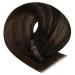 Youngsee Real Hair Clip-In Extensions 50cm - Balayage Dark Brown Ombre 120g 7PCs Remy Hair - Buy Online on GoSupps.com