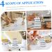 HOMSFOU 5pcs Kitchen Sauce Bottle Glass Ceramic Olive Oil Dispenser Oil Pot Can Containers with Lids Salad Oil Salad Dressing Container Seasoning Holder Condiment White Small Tools 13X7.5X4.3CMx5pcs Whitex5pcs - Buy Online on GoSupps.com