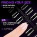 Gelike XS Square Short False Nail Tips Set - 240PCS Full Cover Soft Gel Nails, 12 Sizes for Nail Art - Gluing PMMA Pre-Buffed Artificial Nails - Buy Online on GoSupps.com