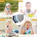 Hanmir Triangular Cotton Muslin Baby Bibs - 4 Pack Adjustable Snap Drool Bibs for Boys & Girls | Soft & Absorbent Spitting Towels - Buy Online on GoSupps.com