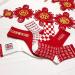 Chinese New Year Red Women's Cotton Sports Socks - Comfortable & Breathable (3 Pairs, Size 36-43) - Buy Online on GoSupps.com