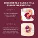 Menstrual Cup Sterilizer Wash Case - Foldable, Microwavable, Travel-Friendly - Public Restroom Cleaner Container 2.0 - Buy Online on GoSupps.com