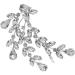 Sither Bridal Crystal Barrette for Wedding Women Crystal Hair Clip Silver Headpiece for Prom Halloween Party Hair Accessories Gift - Buy Online on GoSupps.com