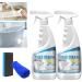 Tile Grout Cleaner Sprayer Powerful Grout Cleaner for Tile Floors Multifunction Bathroom Descaler Cleaner Stubborn Stains Cleaner Stone Stain Remover Cleaner Effective (2Pcs)