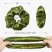LILYSILK 100% Mulberry Silk Hair Scrunchies 2-Pack for Frizz and Breakage Prevention - Avocado Green & Ivory - Buy Online on GoSupps.com