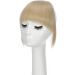 Clip In Bangs Hair Extensions: Golden Mix Bleach Blonde, Thick Straight Fringe, 2 Clips, Hairpiece for Women - Buy Online on GoSupps.com