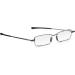 Buy Read Optics Flat Foldable Reading Glasses +1.0 - Compact Metal Design with Narrow Black Case Easy to Transport - Blue-Gray & Gunmetal Colors - Buy Online on GoSupps.com