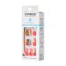 KISS imPRESS Sugarpop Square Press-On Pedicure Nail Kit | Glittery Multicolored Toenails + Prep Pad, Nail File, Cuticle Stick, 24 Nails - Buy Online on GoSupps.com