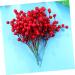 Zerodeko 16pcs Christmas Tree Picks Green Tinsel Garland Christmas Holly Stem Floral Picks with Wire Fruit Decor Christmas Tree Decorations Simulation Berries Picks Wreath Red Artificial - Buy Online on GoSupps.com