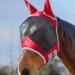 Harrison Howard CareMaster Pro Luminous Horse Fly Mask UV Protection with Ear Protection Red Thoroughbred (M) Thoroughbred (M) ruby red