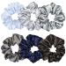 24 Pcs Satin Silk Hair Scrunchies - Fashion Hair Ties for Women and Girls - Multi-colored Hair Accessories - 4.5 Inch - Buy Online on GoSupps.com