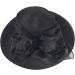 Women's Black Church Dress Cloche Hat Fascinator for Tea Party Wedding - S052 S062 - Buy Online on GoSupps.com