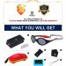 DUCO Baby Polarized Sunglasses with Strap | UV Protection for Newborn Toddler 0-24 Months | Flexible Infant Sunglasses 0-2 Years | Black Frame Red Temple - Buy Online on GoSupps.com