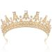 TOBATOBA Gold Tiara and Crown for Women Birthday Queen Crown Headband for Women Princess Crowns for Women Rhinestone Metal Tiara for Quinceanera Prom Pageant Bridal Halloween Costume Mother's Day Gift