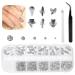 1300Pcs Crystal Nail Rhinestones Multi Shapes 3D Crystals Nail Charms Shiny Clear Flatback Round Beads Diamonds with Pickup Pen + Tweezer for Nail Faces Eyes Makeup Craft Decoration Transparent