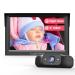LUCKVIEW BM1 Baby Car Camera 5'' 1080P Mirror Monitor with IR Night Vision 3X Zoom in Closer Full Crystal Clear View for Back Seat Rear Facing 5 Mins Easy Installation
