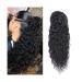 Human Hair Ponytail Hair Piece Human Hair Drawstring Ponytail Extension Water Wave Ponytail Natural Color Brazilian Remy Hair Ponytail Clip in Hair Extensions for Black Women Ponytail Hairpiece for 26inch 100g Water Wave
