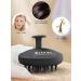 Heeta Scalp Massage Brush - Silicone Hair Brush for Wet & Dry Hair Soft Bristles Integrated Design - Dark Black - Buy Online on GoSupps.com