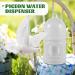 2Pcs Bird Waterer Pigeon Drinker Dispenser - Plastic Pet Water Feeder for Parrot Cage - Buy Online on GoSupps.com