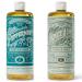 Carolina Castile Soap Carolina Peppermint and Sage Lime Castile Soap Liquid - 32 oz Vegan & Pure Organic Concentrated Non Drying All Natural Formula Body Wash & Shampoo