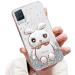 Tivenfezk Nadoli for Oppo Realme 8 Pro 4G Hase Hidden Stand Shell caricature glitter rabbits stand Soft silicone bling cell phone shell.