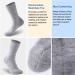 Facool Diabetic Socks - Merino Wool Non-Binding Crew Socks for Men & Women - 3 Pairs, Light Grey, X-Large - Buy Online on GoSupps.com