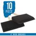 US Art Supply 4 Foam Sponge Brush Set, Wood Handle, Value Pack of 10 - Ideal for Acrylics, Stains, Varnishes, Crafts - Lightweight & Durable - Buy Online on GoSupps.com