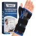 Wrist Brace with Thumb Spica Splint - Adjustable Thumb Wrist Support for Arthritis, Sprains, Tendonitis, Ligament Injury, Carpal Tunnel, De Quervain's Tenosynovitis and Sports Protection fit Women & Men (Left Hand) One Size Blue-Left