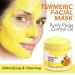 THNKSTAPS Facial Tonmask - Turmeric Detox Face Mask for All Skin Types | Oil Control Blackhead Removal & Pore Shrinking - Buy Online on GoSupps.com