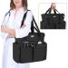 LoDrid Nurse Bag - Padded Medical Work Bag with Laptop Storage for RN PA LPN EMT CNA - Black | Ideal for Home Visits - Buy Online on GoSupps.com