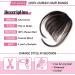 Allyreetress Clip in Bangs Clip in Hair Extensions Clip on Bangs Wispy Bangs Fringe with nice net Natural Flat neat Bangs Temples Hairpieces for Women Curved Bangs for Daily Party (Black Brown) Black Brown# - Buy Online on GoSupps.com