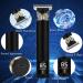 Men's Cordless Electric Hair Clippers with LED Display and Waterproof Design - Includes 4 Guide Combs and Type-C Fast Charger - Dual Power Modes - Dasimiket Black - Buy Online on GoSupps.com